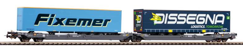 PIKO 24605 - H0 - Taschenwagen T3000e Fixemer + Dissegna, Hupac, Ep. VI